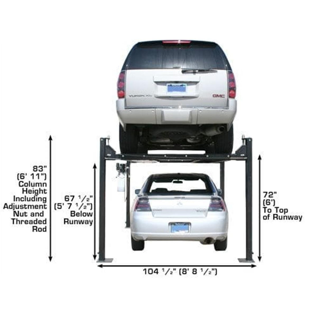 Atlas Pro8000 8,000lb 4 Post Garage Vehicle Lift