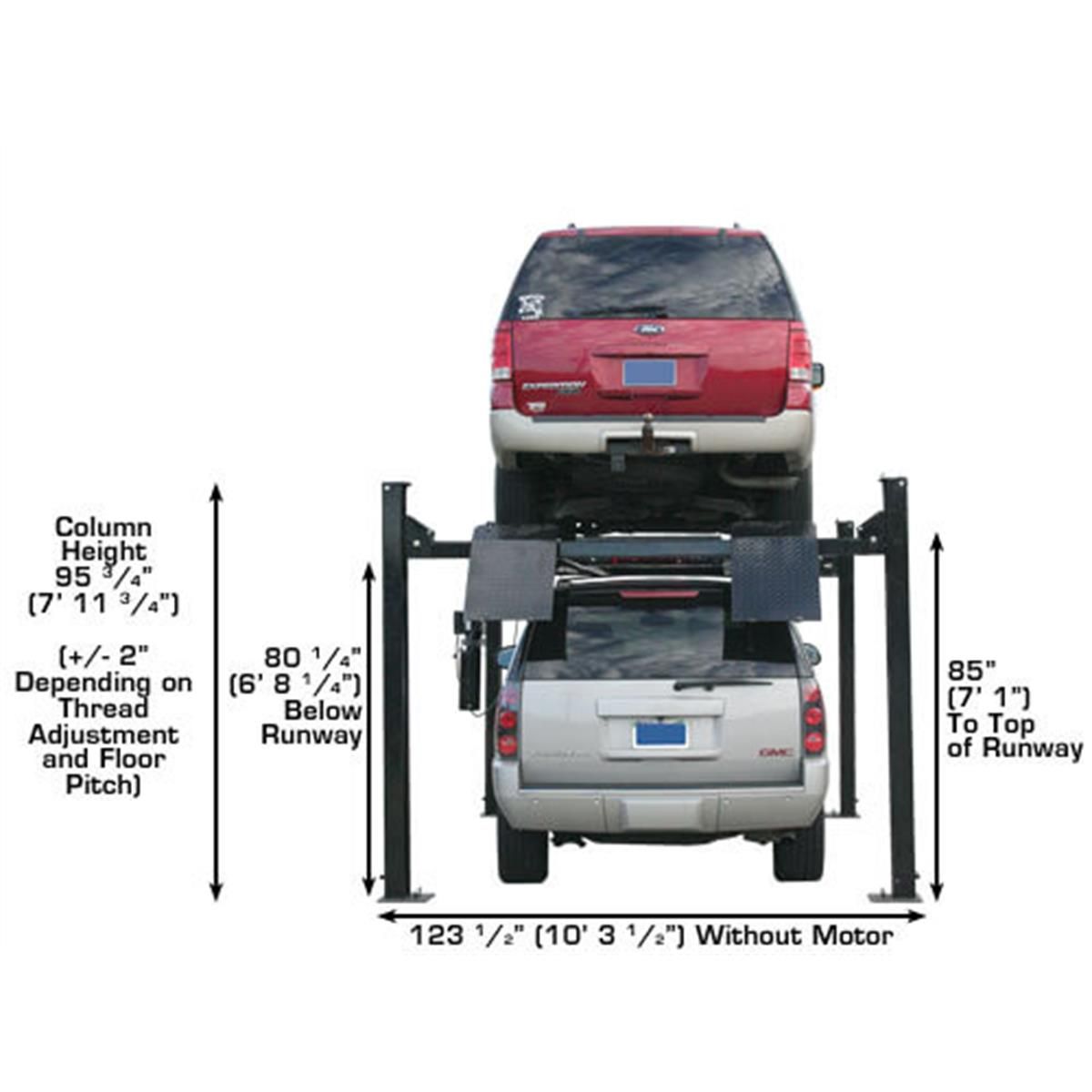 Atlas PRO9000 9,000lb 4 Post Vehicle Lift - Extra Tall &amp; Wide