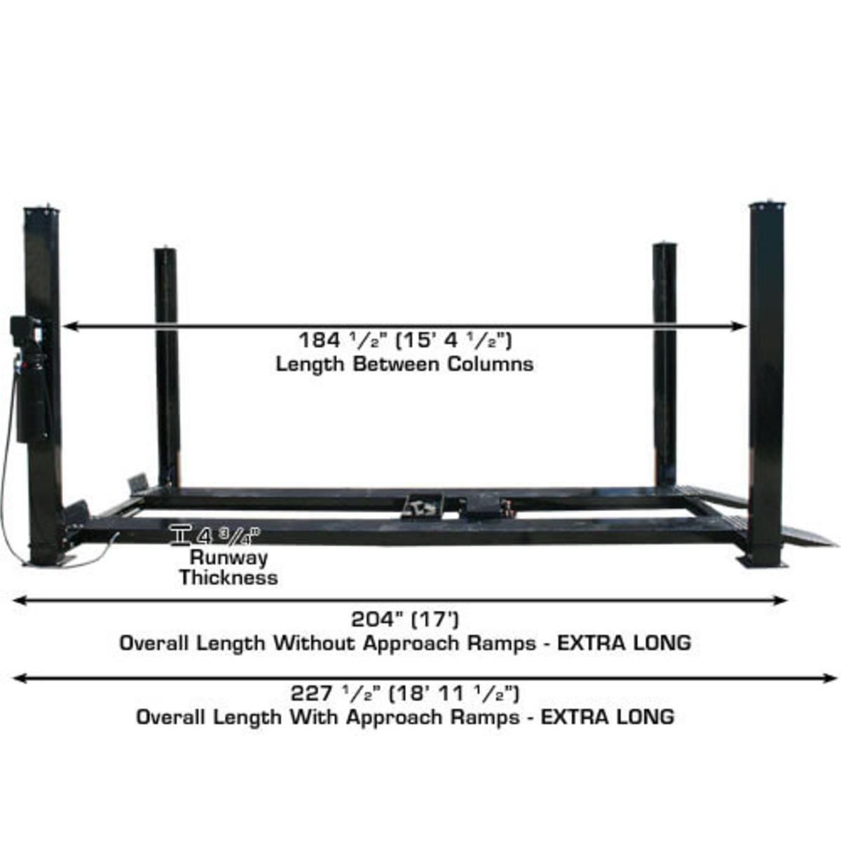 Atlas PRO9000 9,000lb 4 Post Vehicle Lift - Extra Tall &amp; Wide