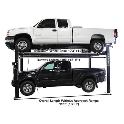 Atlas PRO8000EXT-L 8,000lb 4 Post Vehicle Lift - Extra Tall &amp; Long