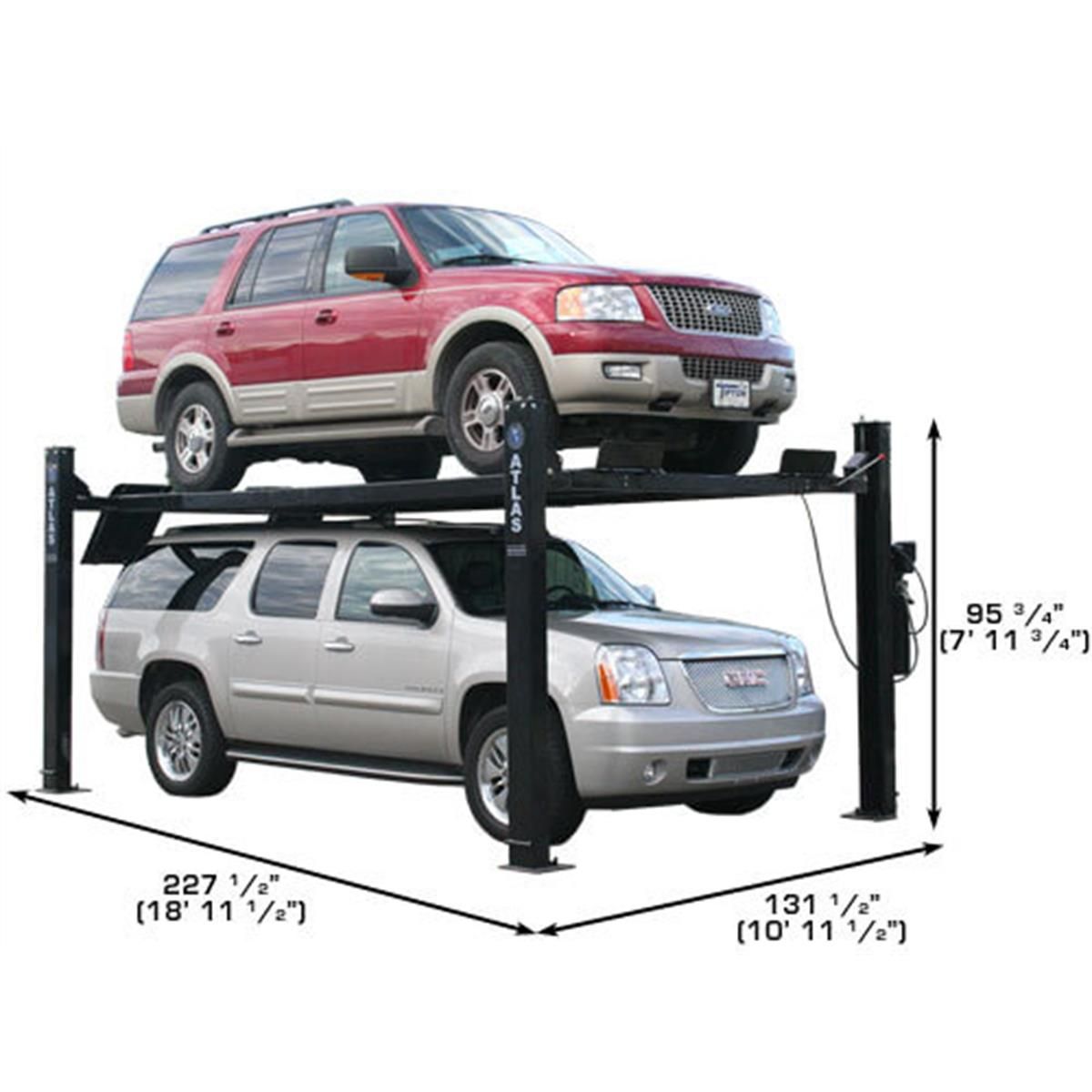 Atlas PRO9000 9,000lb 4 Post Vehicle Lift - Extra Tall &amp; Wide