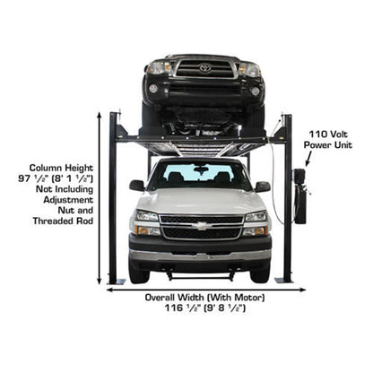 Atlas PRO8000EXT-L 8,000lb 4 Post Vehicle Lift - Extra Tall &amp; Long